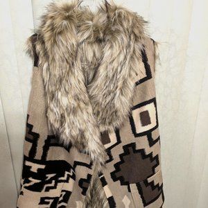 Tasha Polizzi women's Large sleeveless Jacket(vest) New